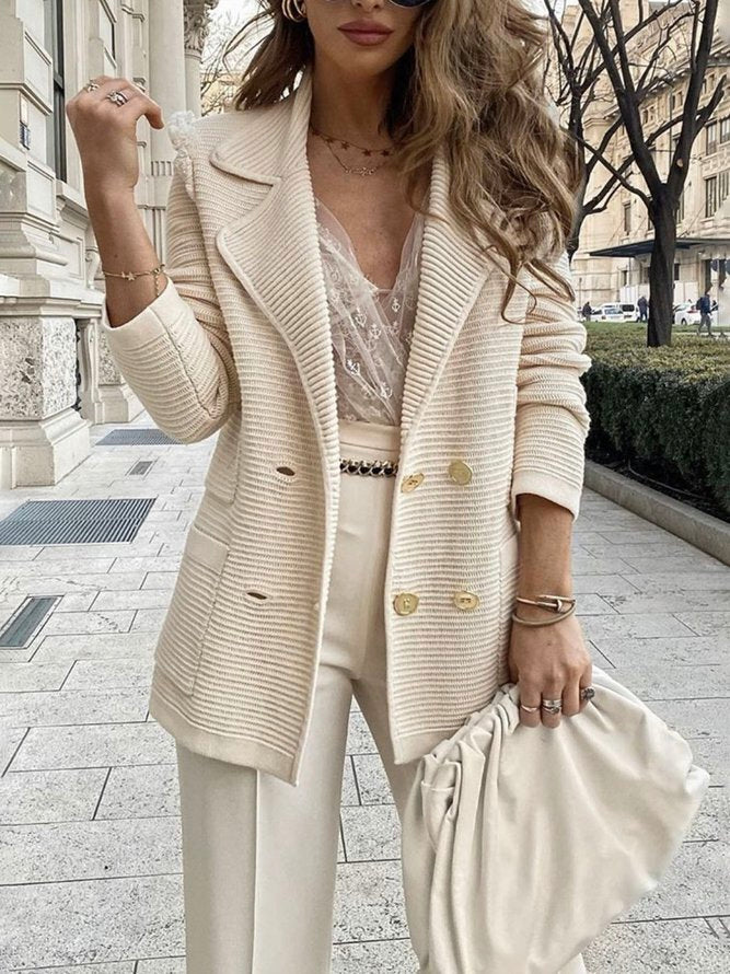 Aliams | Blazer Strickjacke Modisch & Warm