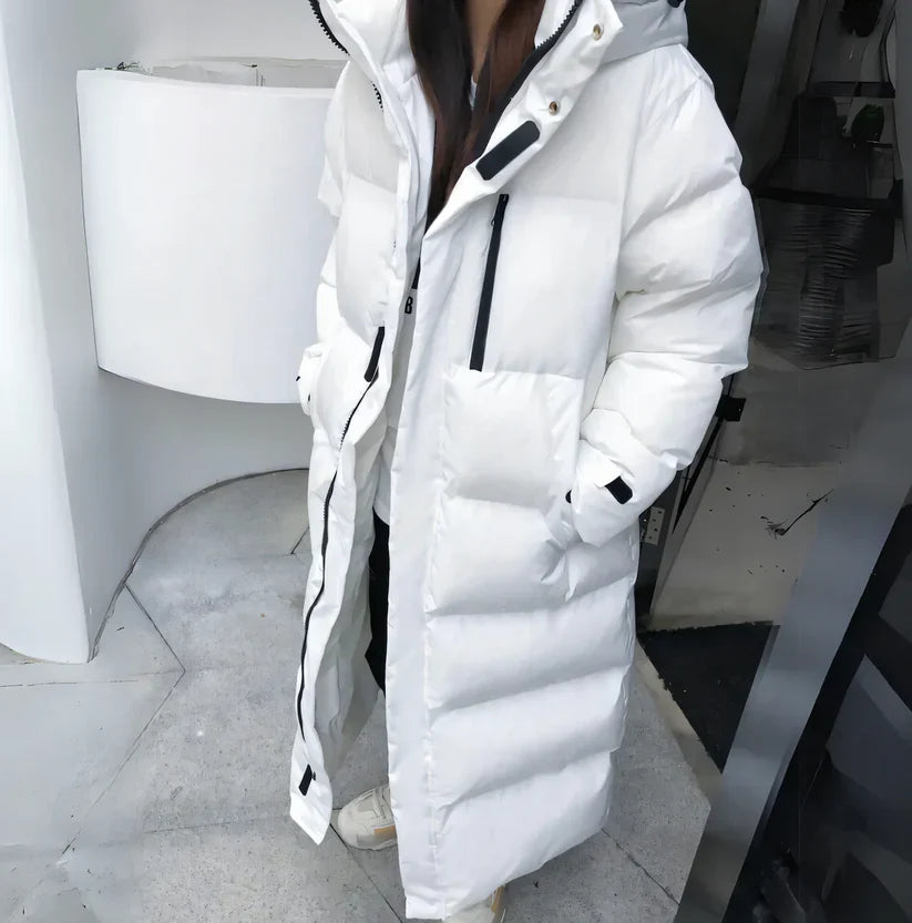 Lange Daunenjacke Für Den Winter