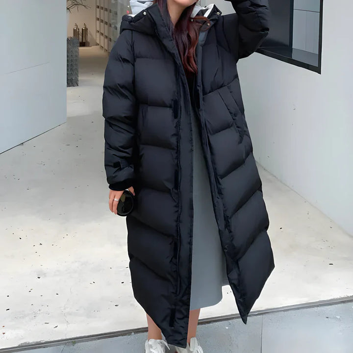 Lange Daunenjacke Für Den Winter