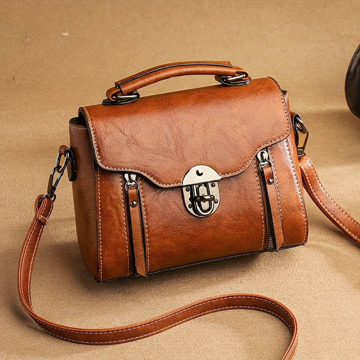 Damen Vintage Handtasche Mit Klappe