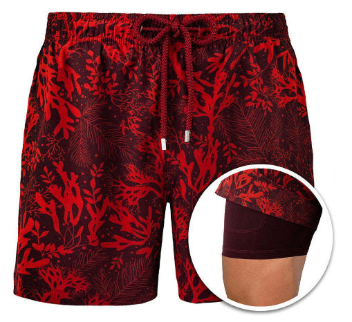 Aliams | Doppellagige Strandshorts für Herren