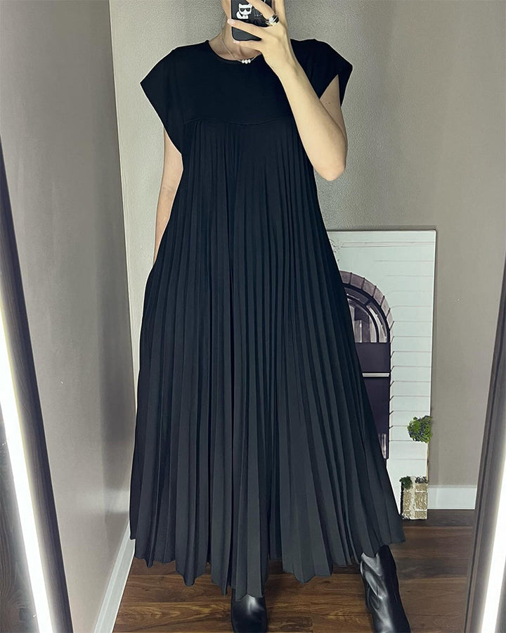 Aliams | Ärmelloses Plisseekleid