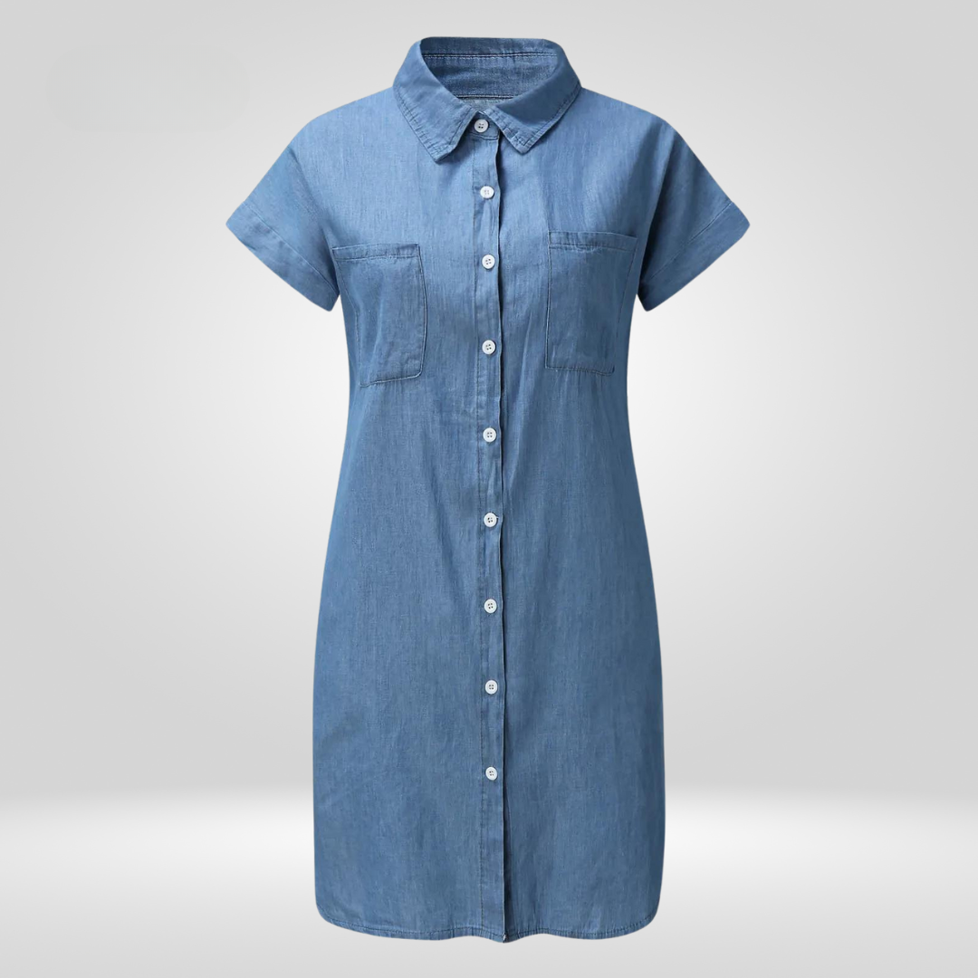 Aliams | Elegantes Denim Kleid
