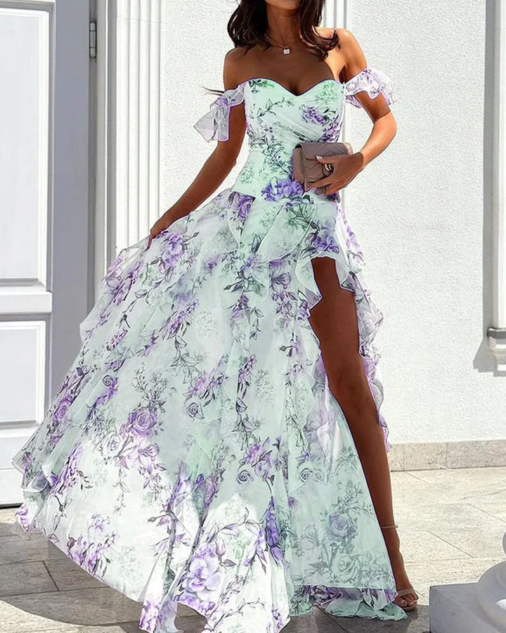 Aliams | Elegantes Geblümtes Kleid