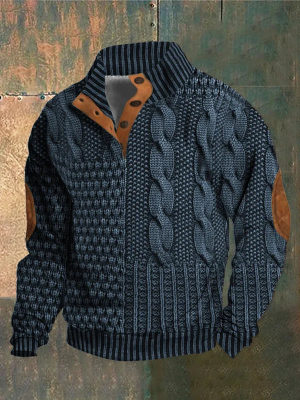 Bedruckter Herren-Pullover mit modischem Design