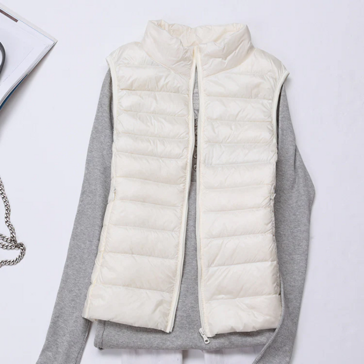 Aliams | Damen Leichte Steppjacke Ärmellose Weste