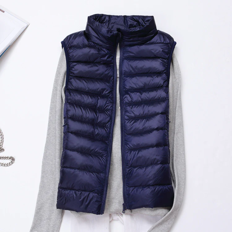 Aliams | Damen Leichte Steppjacke Ärmellose Weste