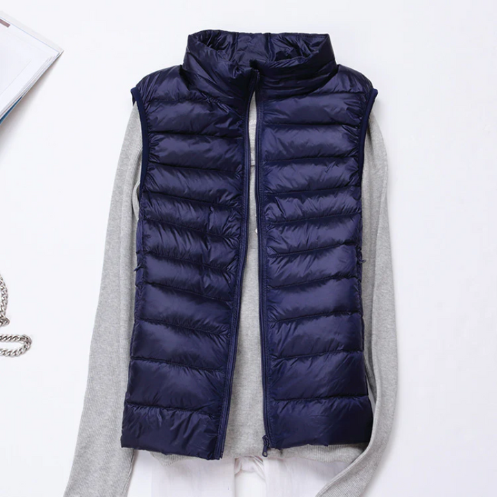 Aliams | Damen Leichte Steppjacke Ärmellose Weste
