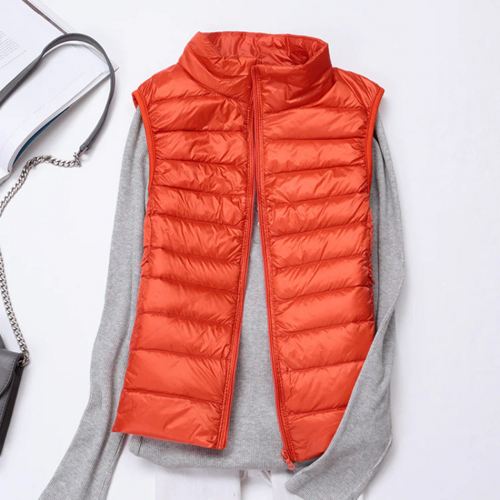 Aliams | Damen Leichte Steppjacke Ärmellose Weste