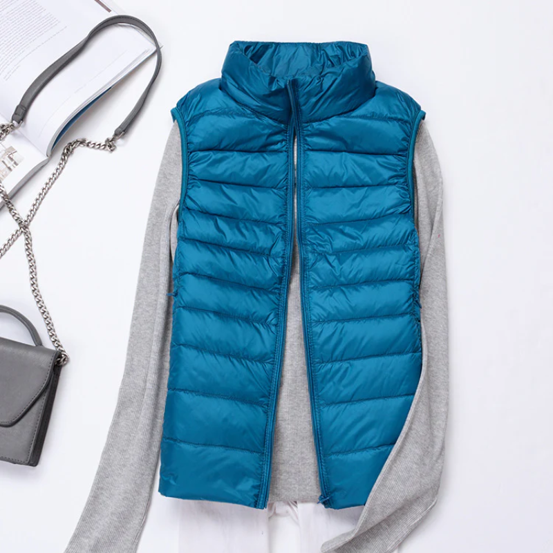 Aliams | Damen Leichte Steppjacke Ärmellose Weste