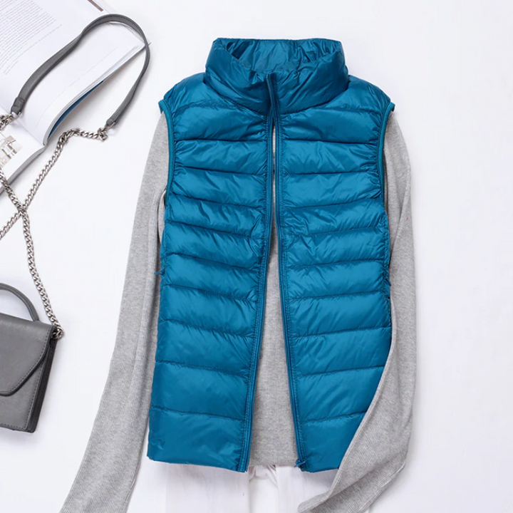 Aliams | Damen Leichte Steppjacke Ärmellose Weste