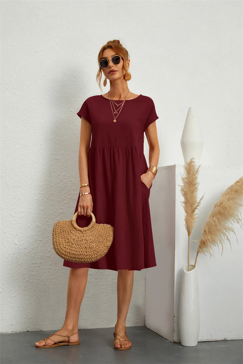 Aliams | Elegantes, Tailliertes Kleid mit Zeitlosem Stil für Frauen