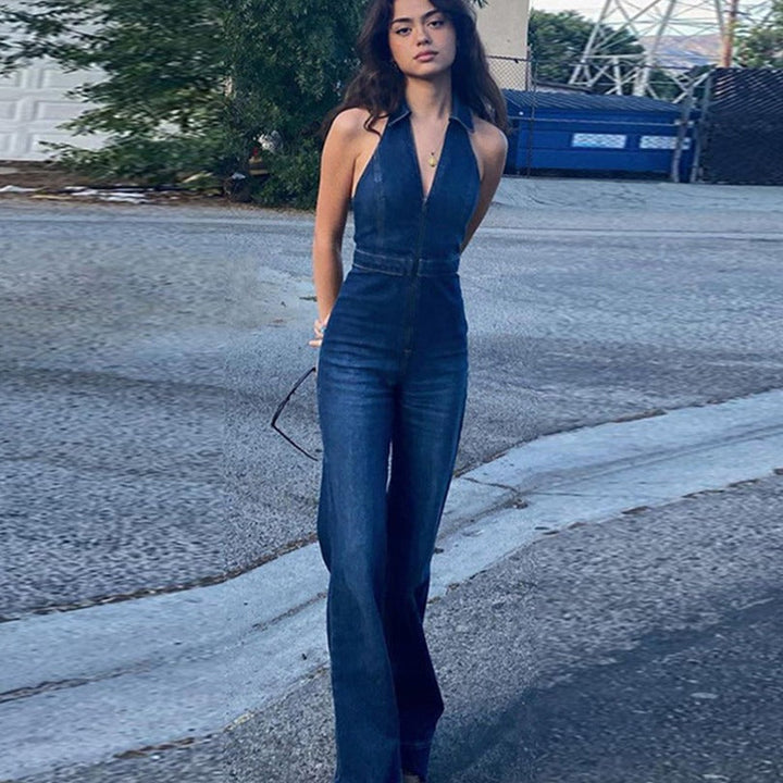 Aliams | Denim Overall mit Neckholder