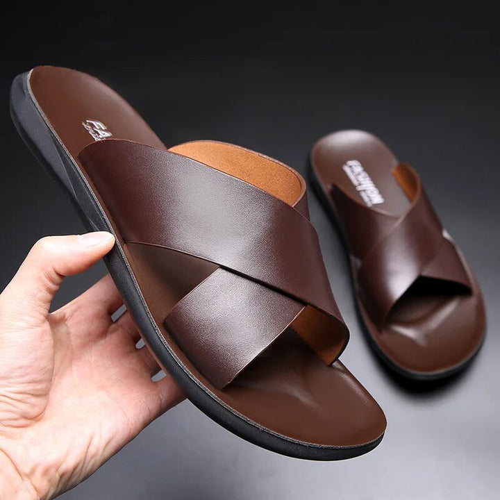 Aliams | Bequeme Rutschfeste Ledersandalen
