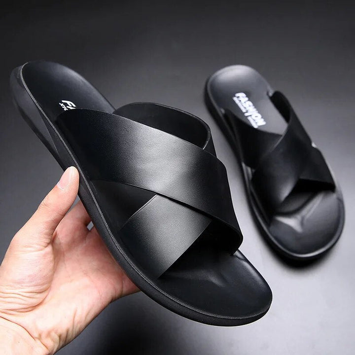 Aliams | Bequeme Rutschfeste Ledersandalen