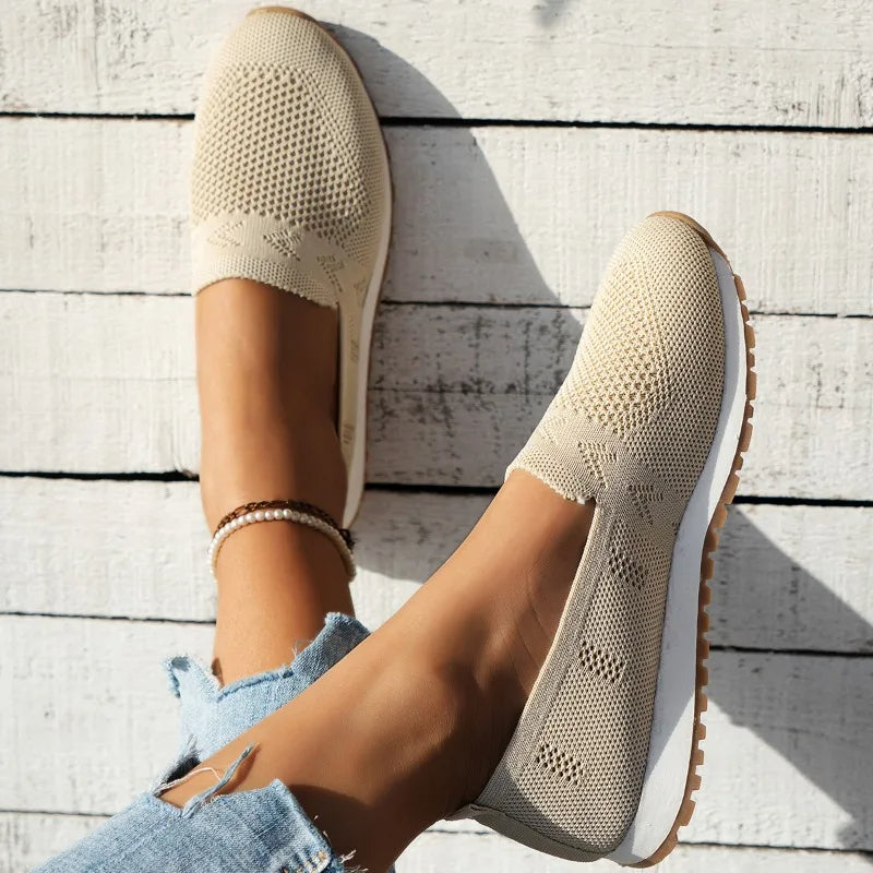 Jolanda | Atmungsaktive Slip-On Sneakers Für Damen