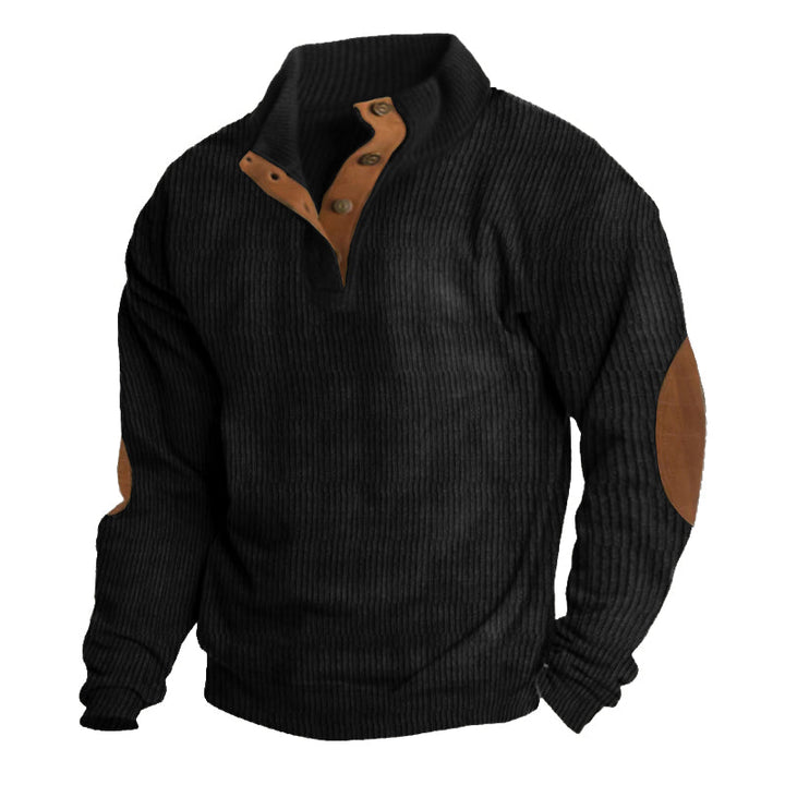 Herrenpullover mit Knöpfen