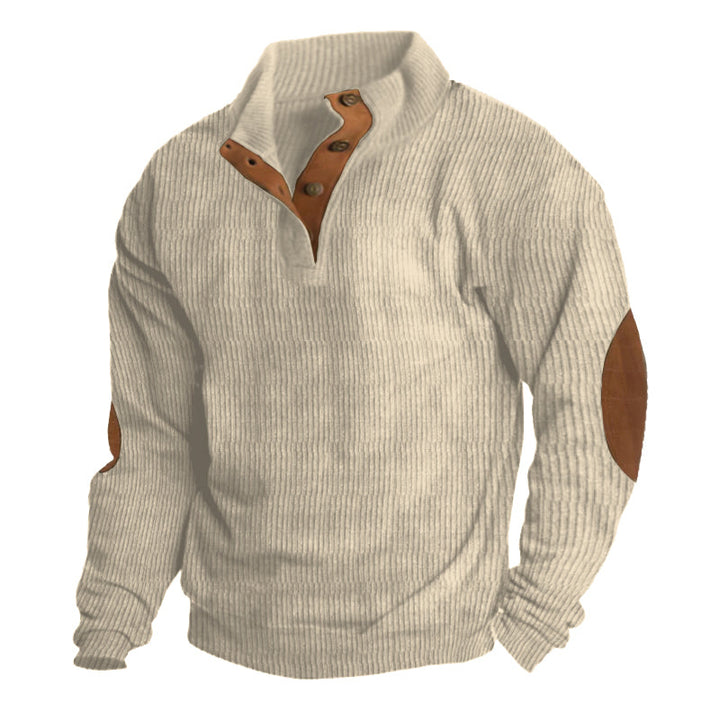 Herrenpullover mit Knöpfen