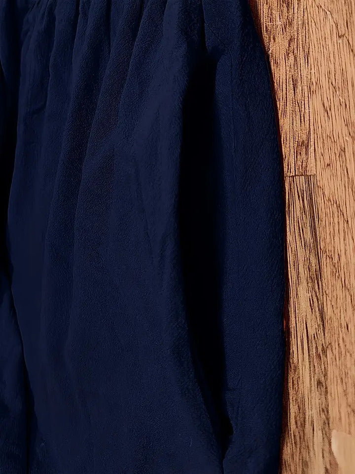 Aliams | Raffinierte Leinen Sommerkleid mit Praktischen Taschen