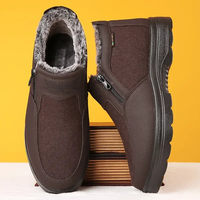 Herren Warme Bontschuhe – Extrem Weich mit Orthopädischer Unterstützung