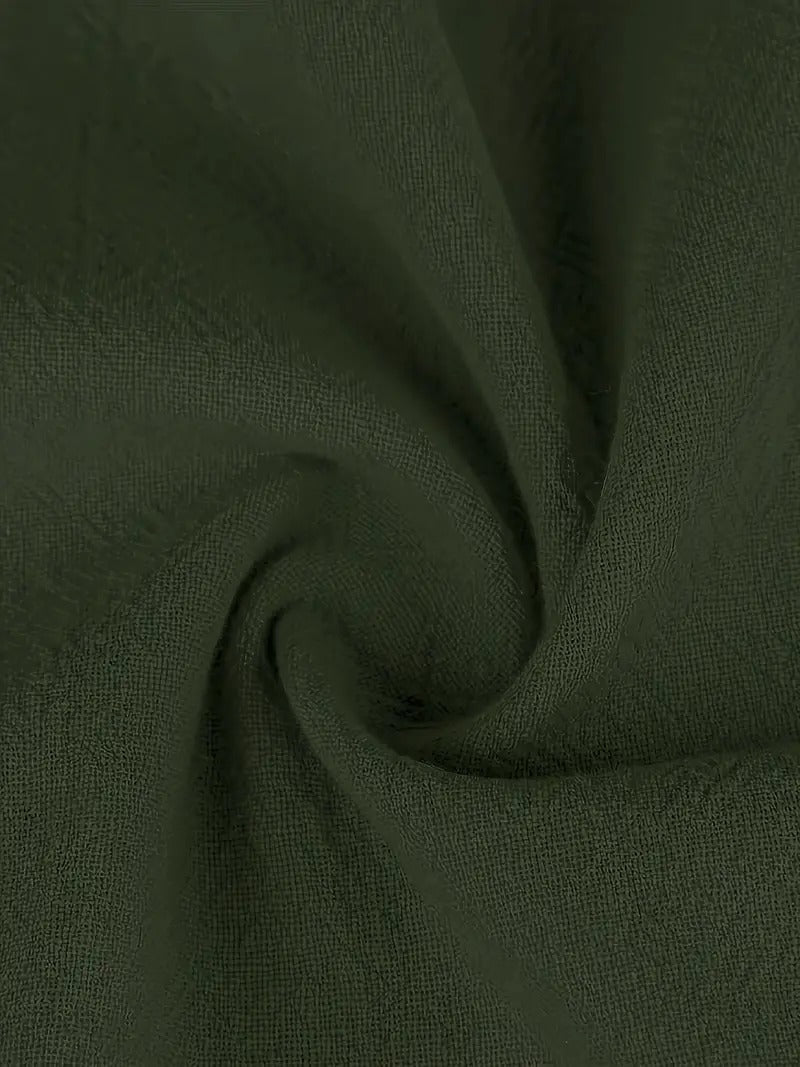 Aliams | Raffinierte Leinen Sommerkleid mit Praktischen Taschen