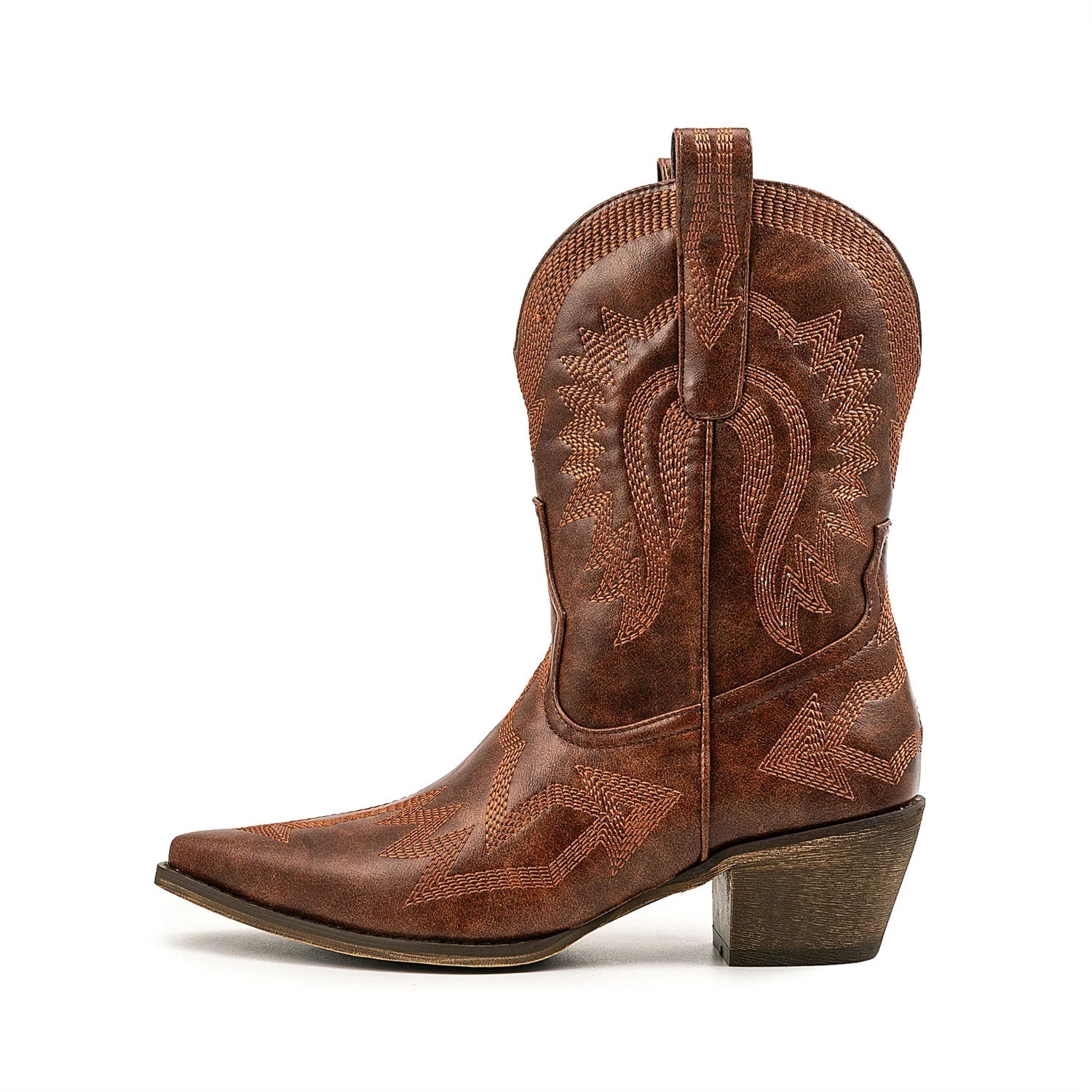 Sinaa | Klassische Western-Leder-Cowboystiefel Für Damen