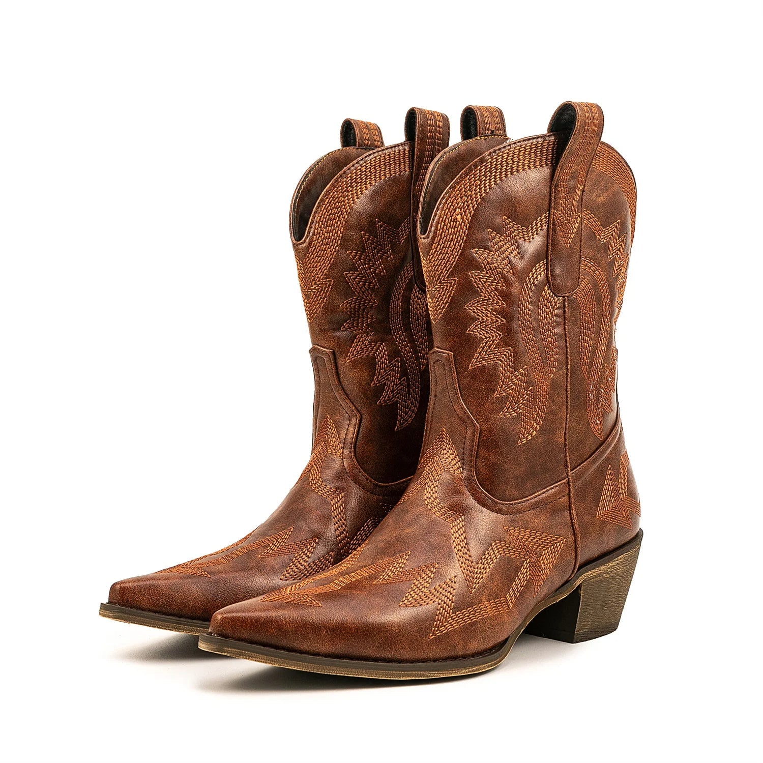 Sinaa | Klassische Western-Leder-Cowboystiefel Für Damen