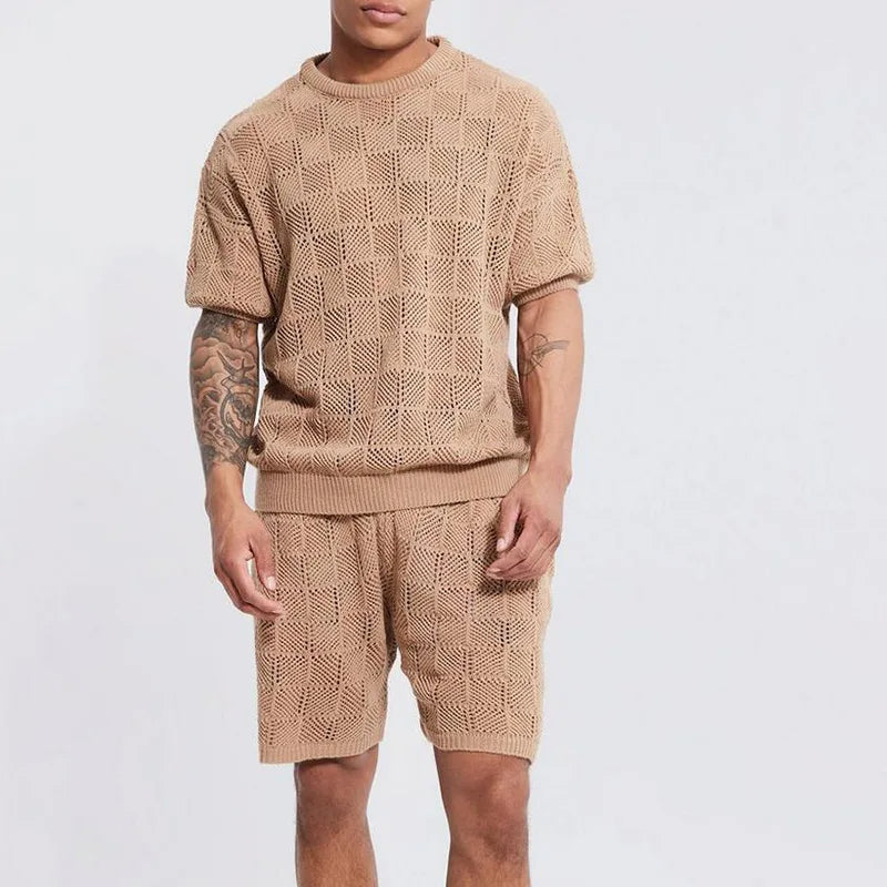Herren Strick Sommer Set Leicht & Komfortabel