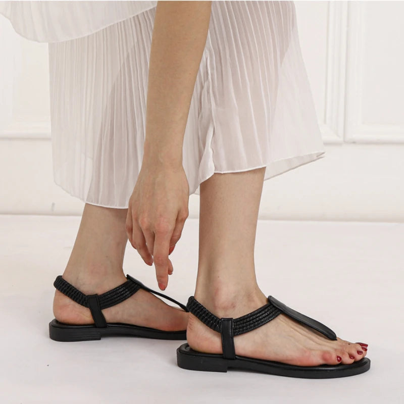 Alinee | Geflochtene Riemen Sandalen Für Damen - Elegant