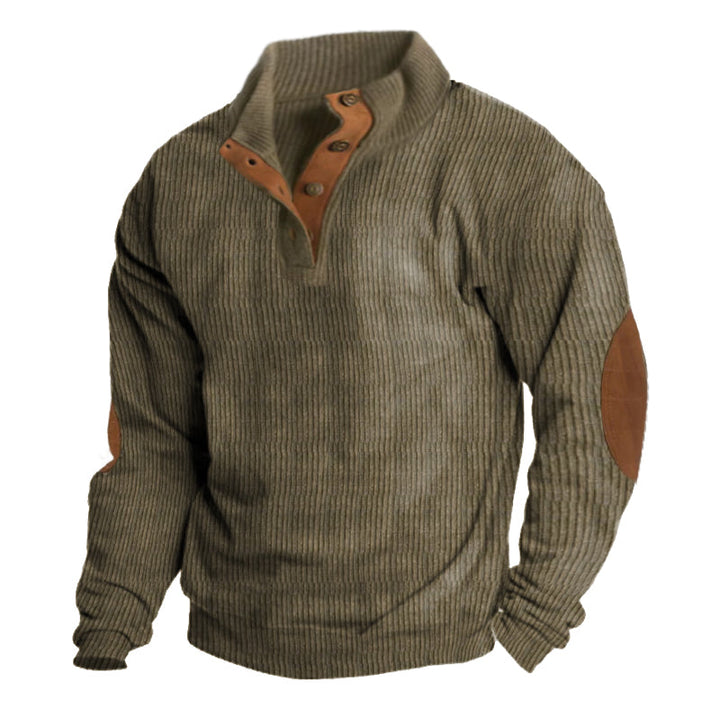 Herrenpullover mit Knöpfen