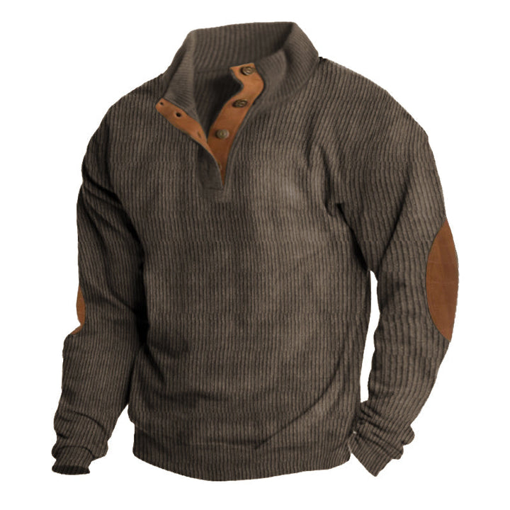 Herrenpullover mit Knöpfen