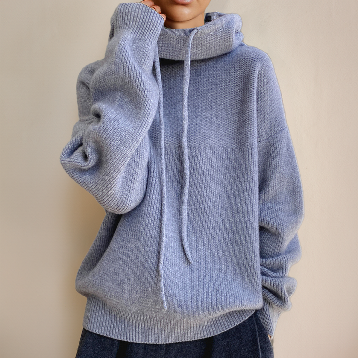 Damen Hoodie Weicher Strick Für Gemütlichkeit