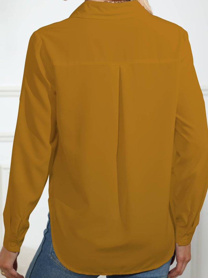 Aliams | Solides, Schlichtes Hemd mit Knopfleiste Vorne