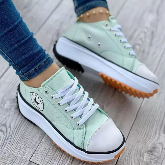 Aliams - Orthopädische Schuhe, Schnürsenkel, dicke Sohle