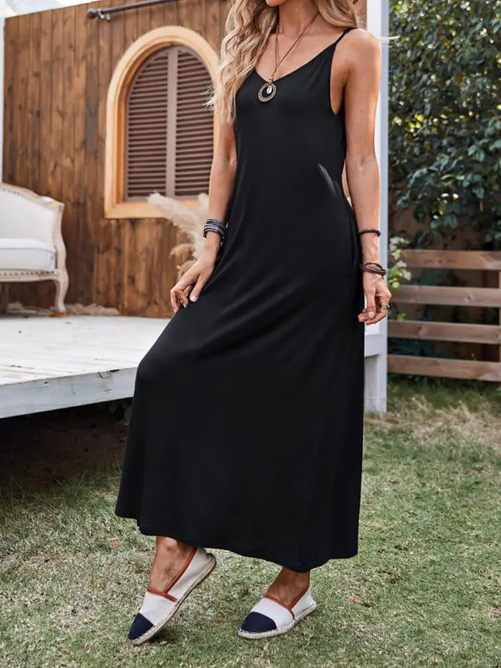 Elegantes ärmelloses Maxikleid