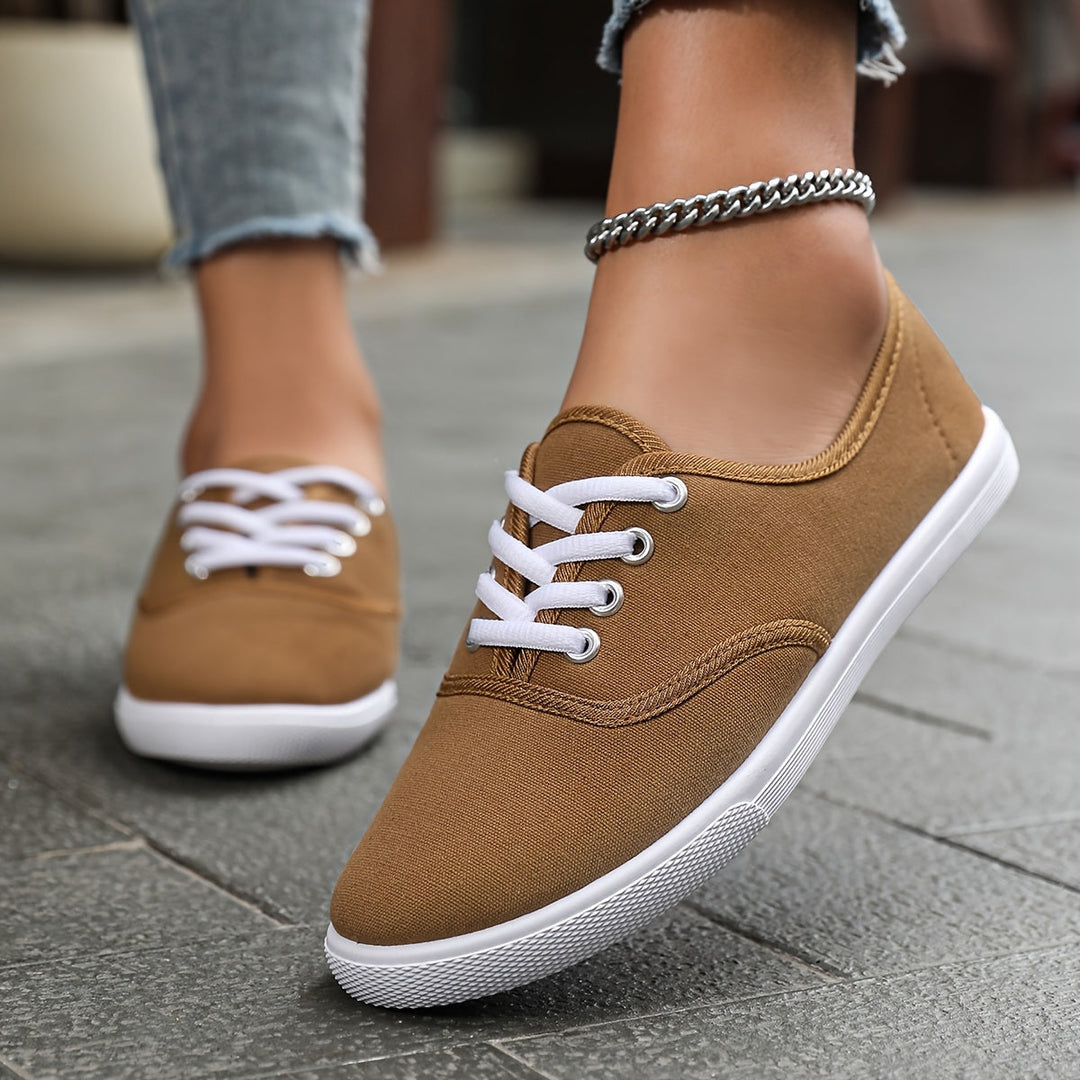 Aliams | Bequeme Niedrige Canvas Schnürschuhe