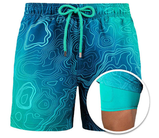 Aliams | Doppellagige Strandshorts für Herren