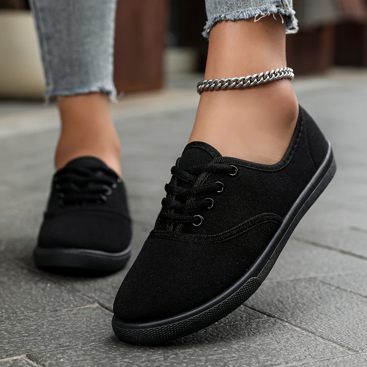 Aliams | Bequeme Niedrige Canvas Schnürschuhe