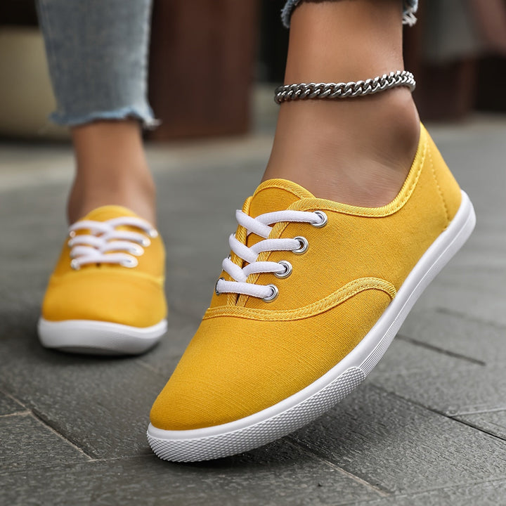 Aliams | Bequeme Niedrige Canvas Schnürschuhe