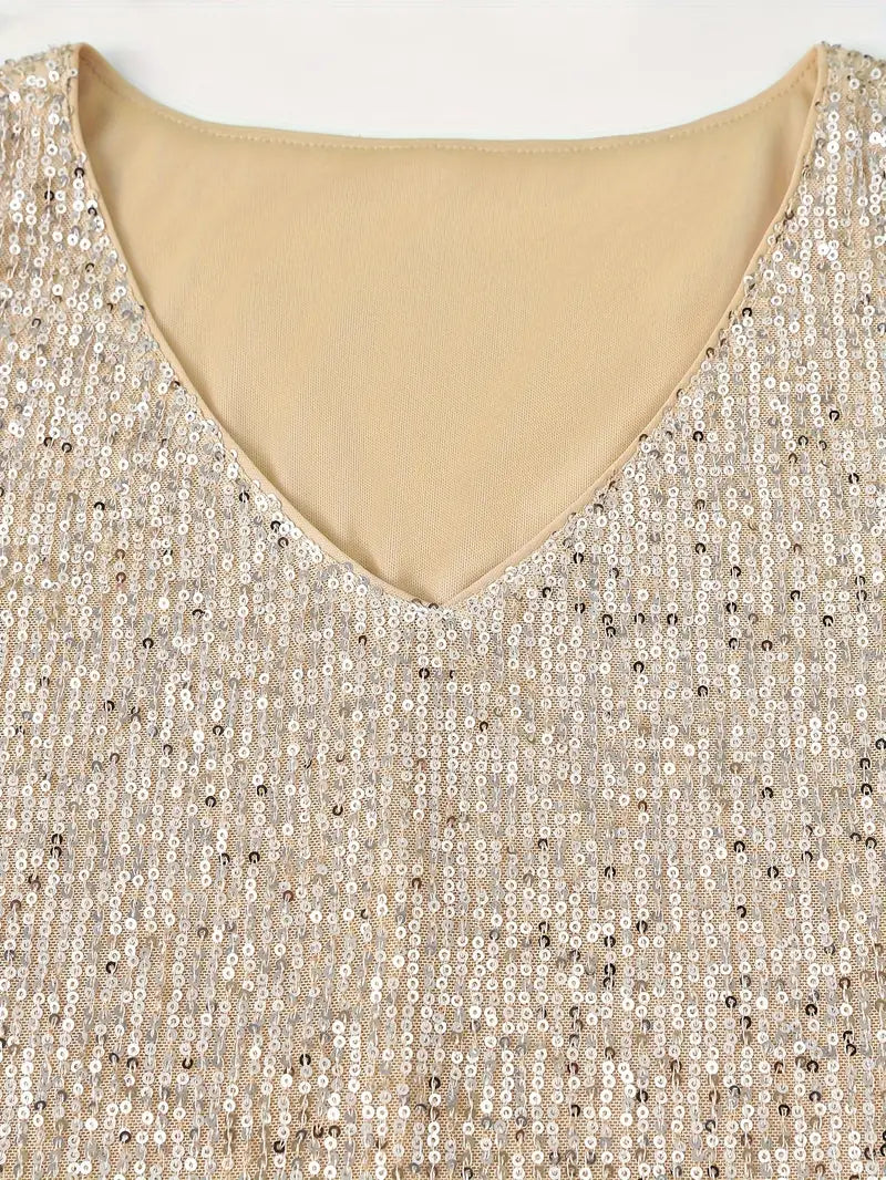 Aliams | Elegantes Ärmelloses Top mit Pailletten