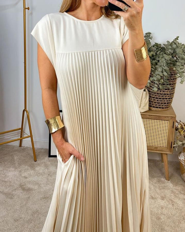 Aliams | Ärmelloses Plisseekleid