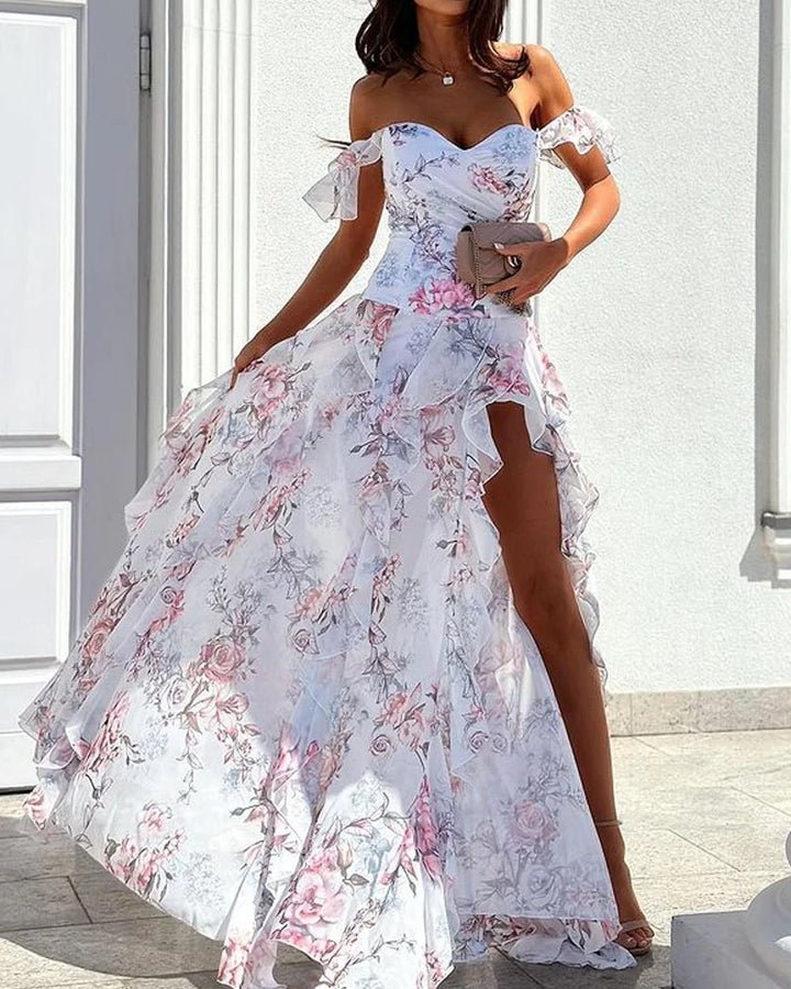 Aliams | Elegantes Geblümtes Kleid