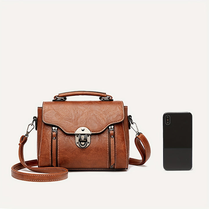 Damen Vintage Handtasche Mit Klappe