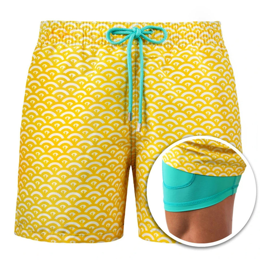 Aliams | Doppellagige Strandshorts für Herren