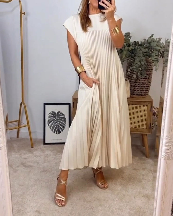 Aliams | Ärmelloses Plisseekleid