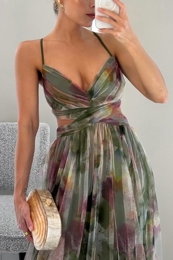 Aliams | Elegante Maxikleid Im Schönem Blumenmuster