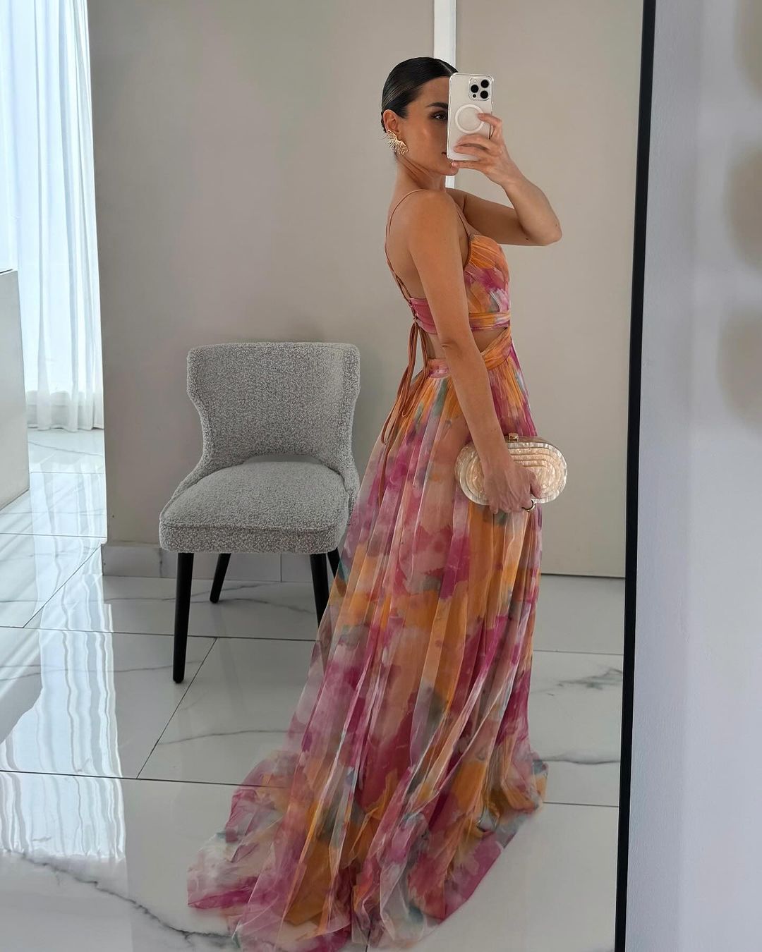 Aliams | Elegante Maxikleid Im Schönem Blumenmuster