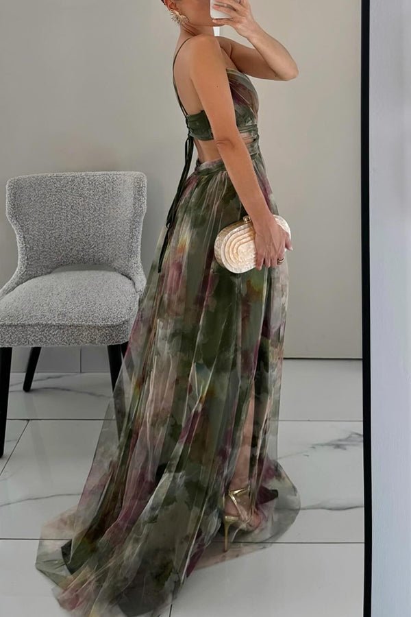 Aliams | Elegante Maxikleid Im Schönem Blumenmuster