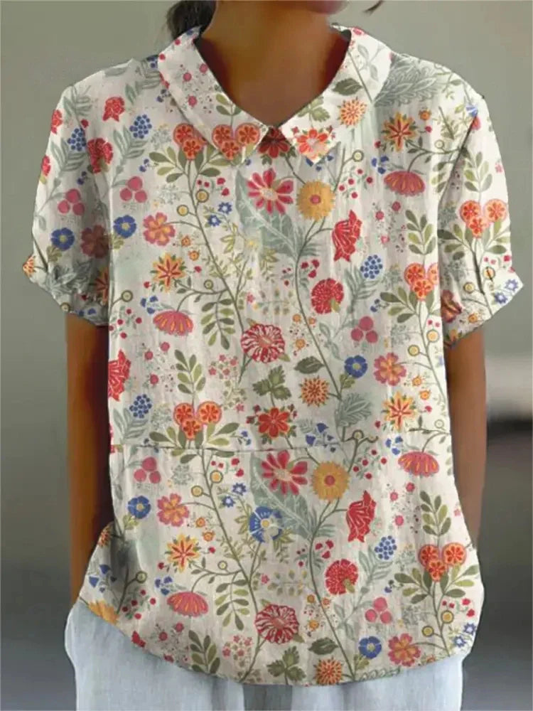 Flora T-Shirt – Elegantes und Zeitloses Oberteil
