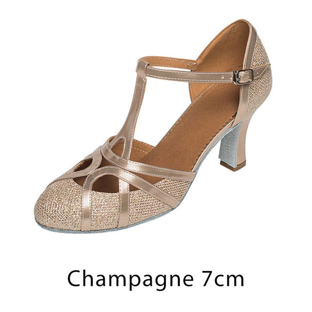 Aliams | Salsa Tanzschuhe Damen Latein Tanzschuhe 7Cm